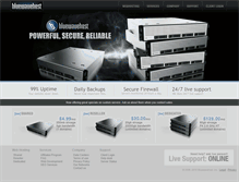 Tablet Screenshot of bluewavehost.com